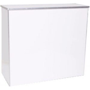 4' Folding Portable Bar (Black and White)