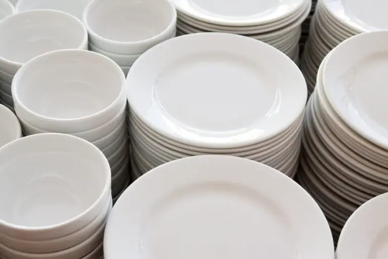 Plates and Bowls Stacked Up